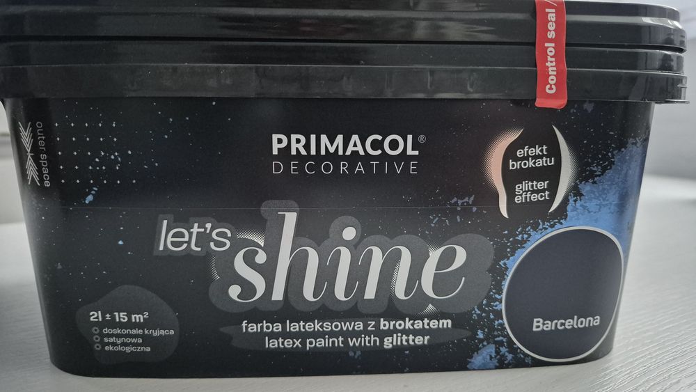Primacol let's shine Barcelona (granat z brokatem)