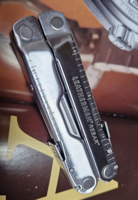 LEATHERMAN REBAR Silver | Stan IDEALNY | Jak NOWY, 17 Narzędzi multit