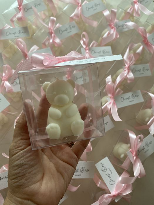 Miś swieca podziekowanie