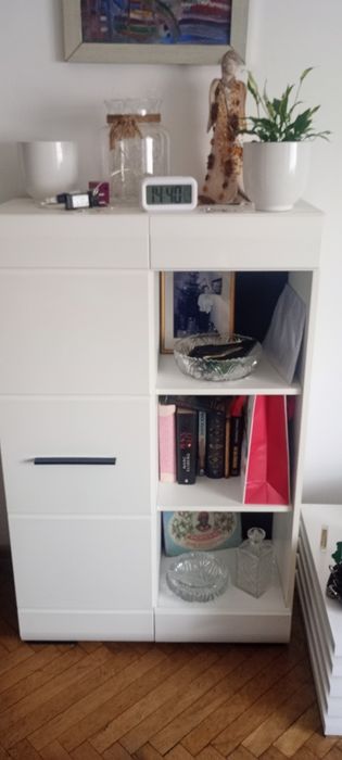 Komoda biała lakierowana