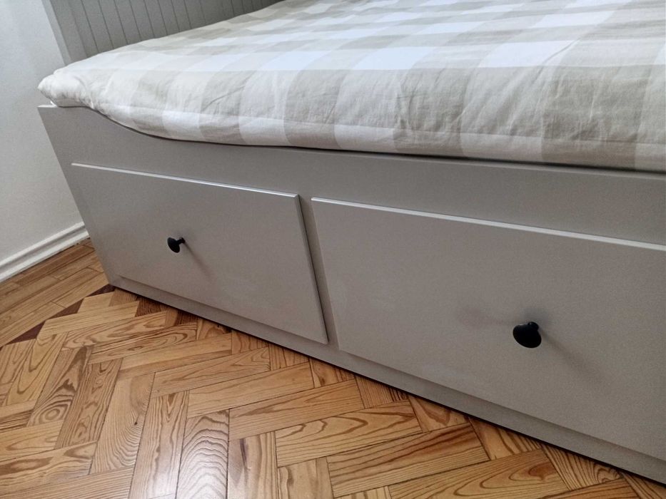 Estrutura de cama solteiro/casal Hemnes
