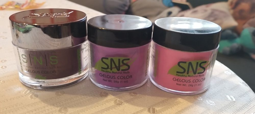 Manicure tytanowy pudry SNS