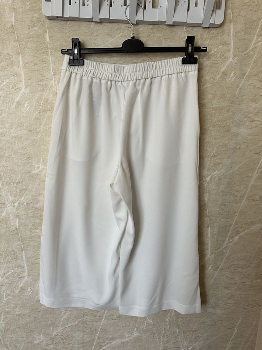 Białe szerokie spodnie 7/8 do łydki vero moda 38/M