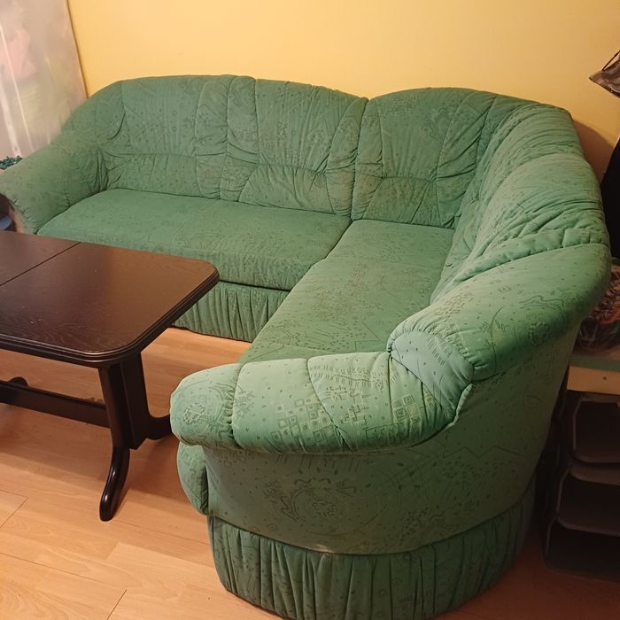 Duży narożnik kolor zielony