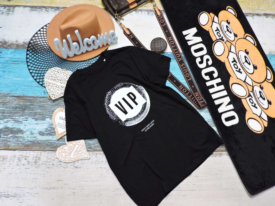 Vrs Czarny t shirt Męski Vip L