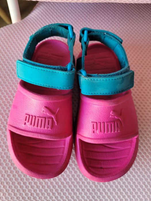 Sandały różowe puma 27