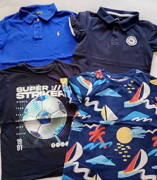T-shirty z krótkim rękawem rozm. 122 zestaw
