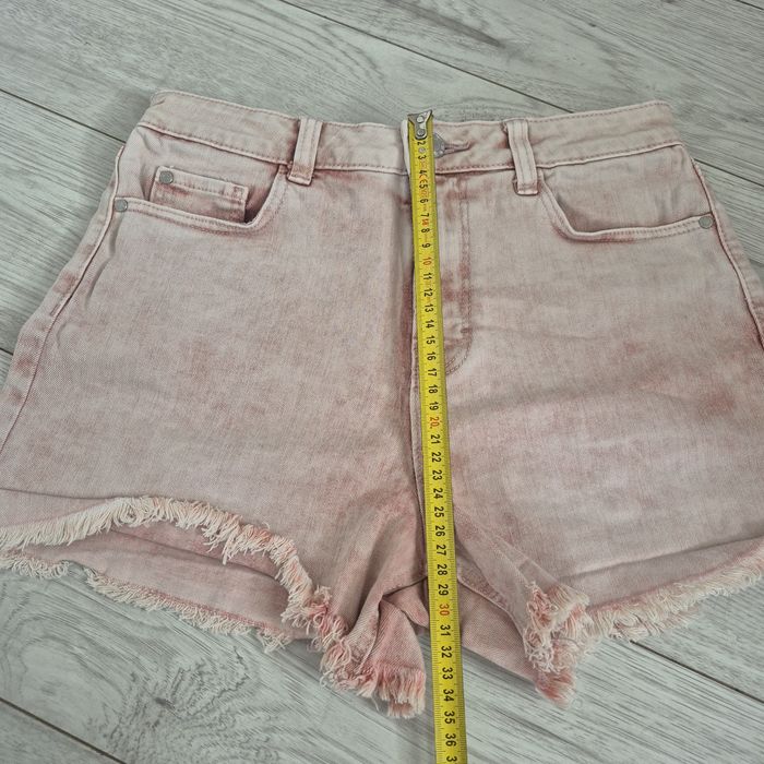 Marmurkowe spodenki jeansowe damskie, Clockhouse, r 38
