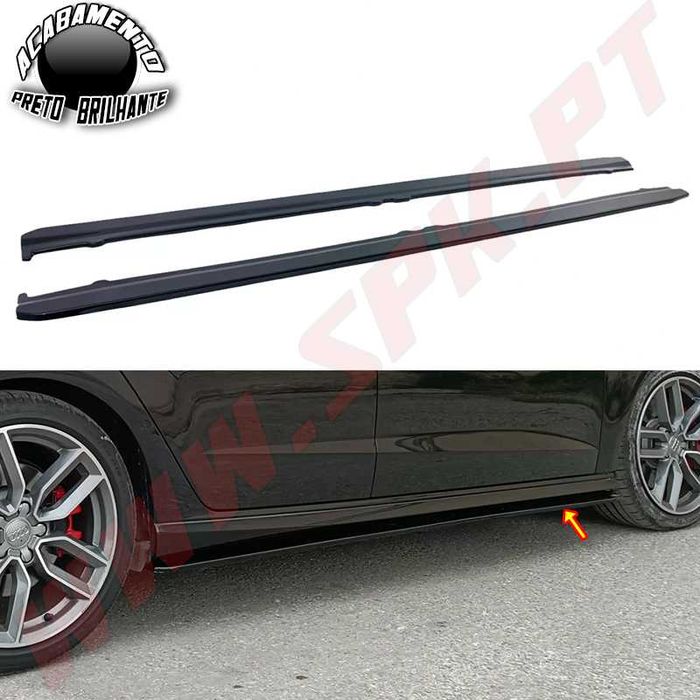 [PORTES GRÁTIS]* Extensão Embaladeiras Audi A3 S-Line / S3 8VA
