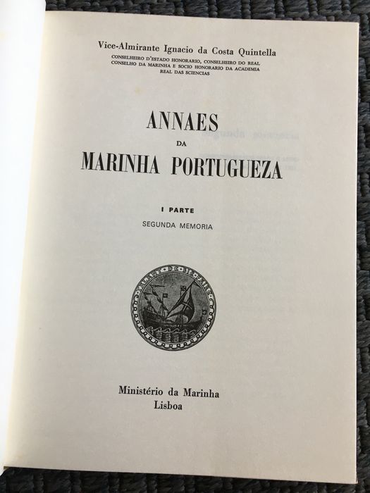 Annaes da Marinha Portuguesa - Costa Quintella