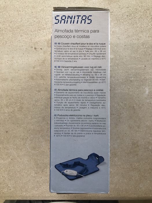 Almofada térmica para aquecer pescoço e costas