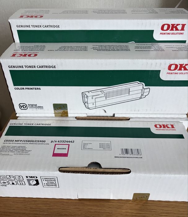 Оригінальні картриджі OKI C5550 MFP / C5800 / C5900 (5 шт.)
