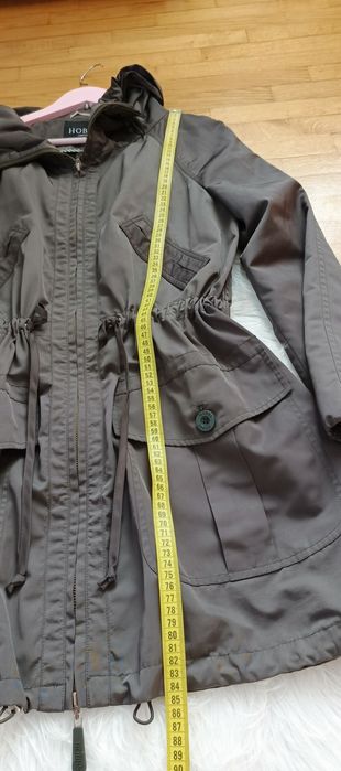 Parka, Hobbs, 12/40, khaki, kołnierz, troczek w pasie
