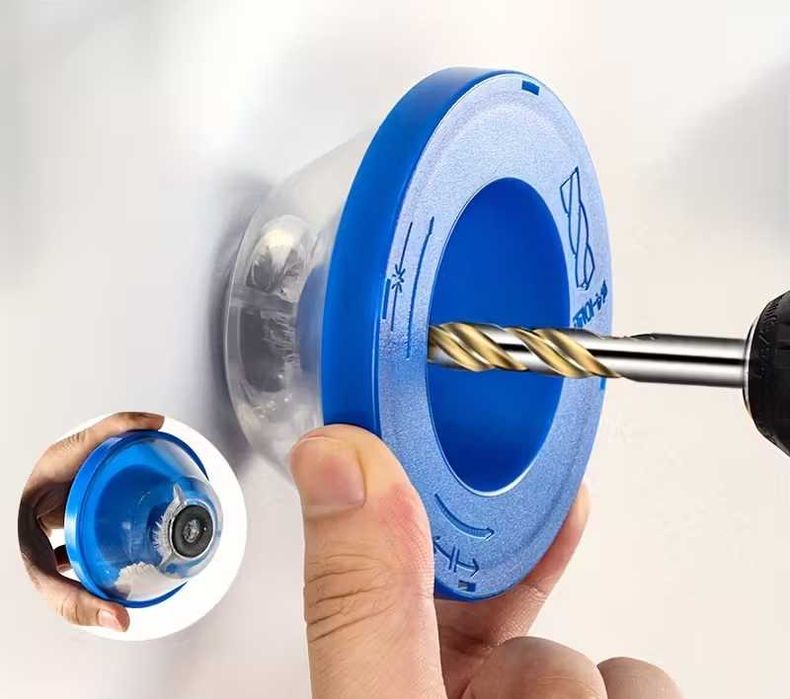 Pojemnik na pył podczas wiercenia./Wkrętak do zaworków dętkowych