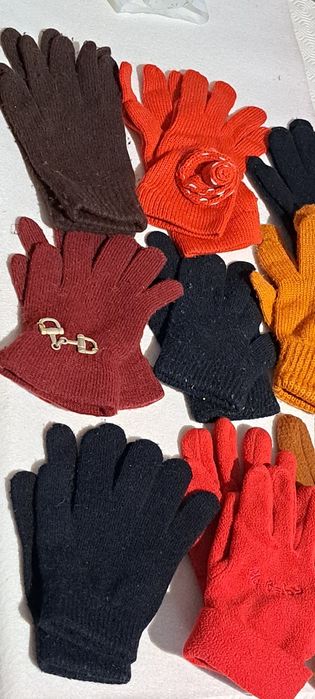 Luvas de malha para senhora