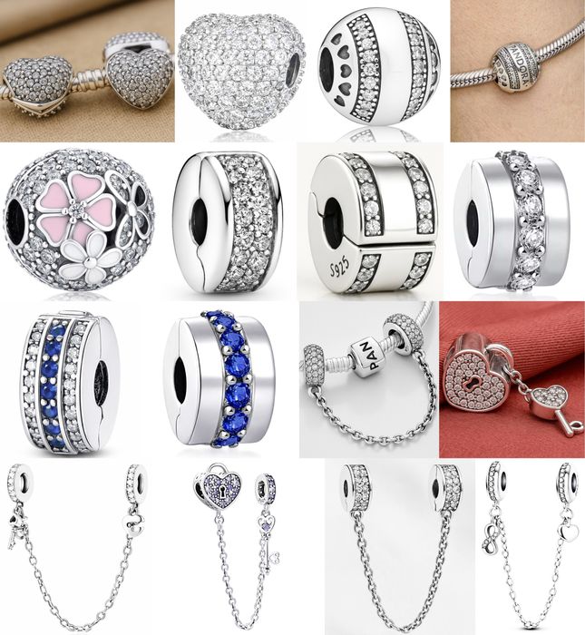 Шарм-стоппер защитная цепочка на браслет пандора pandora серебро