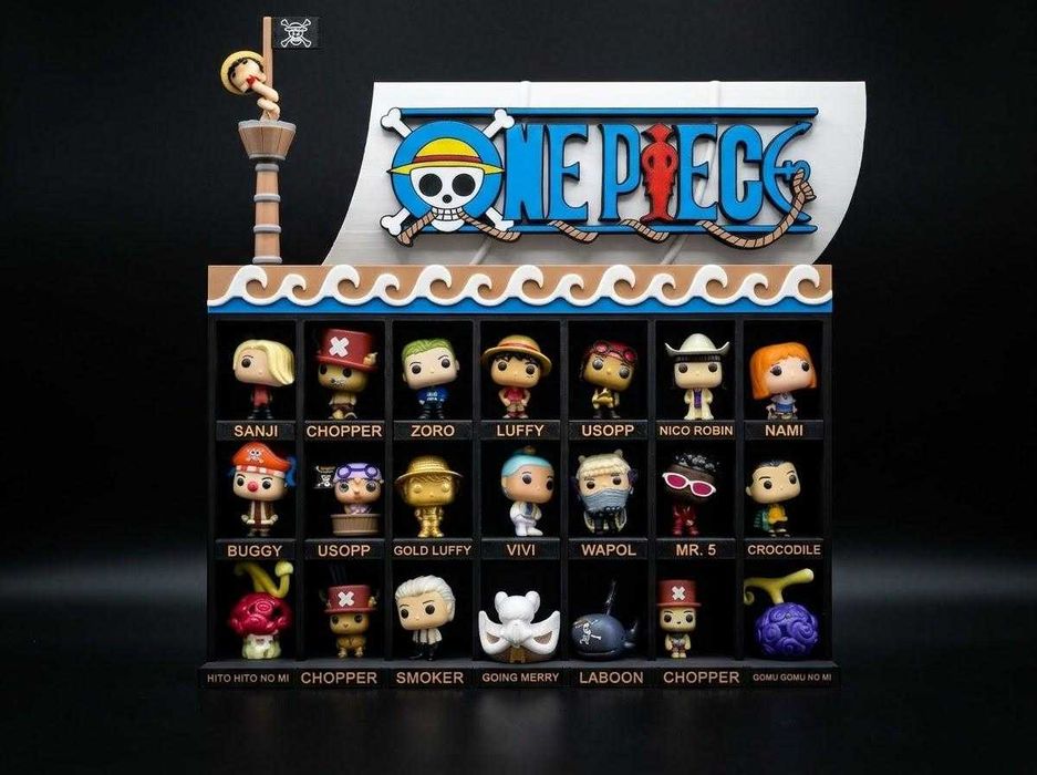 Expositor Navio Pirata One Piece Kinder Joy