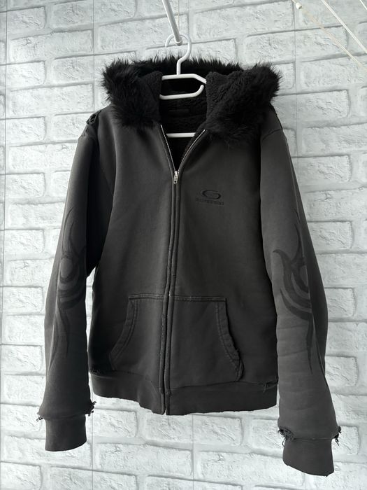 Balenciaga ski fur zip hoodie L