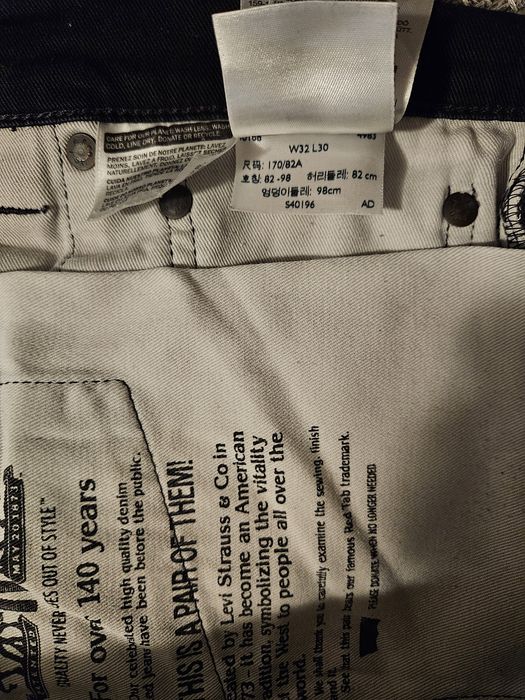 Spodnie jeansowe męskie młodzieżowe czarne Levi`s