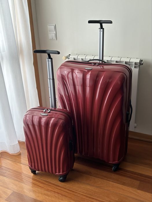 1 malas Samsonite Cosmolite (55 cm) Vermelha. Leve Resistente