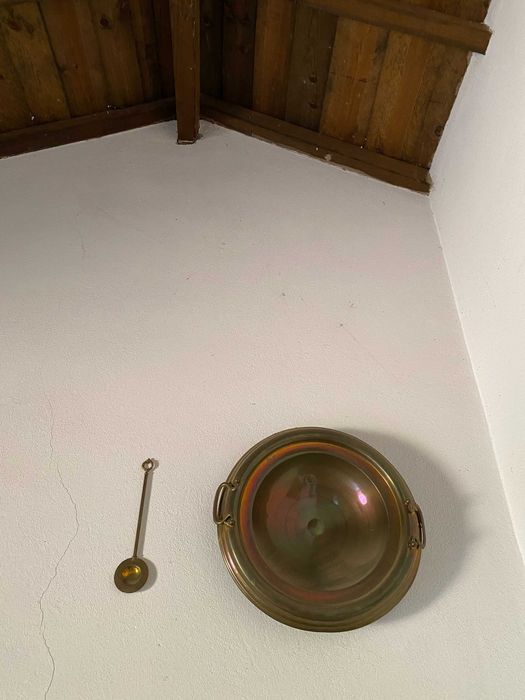 braseiro com pá em cobre