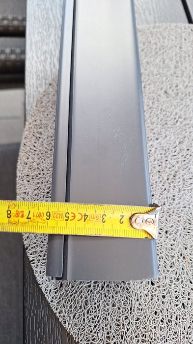 Korytko instalacyjne 60x60 mm L=98 cm Antracyt