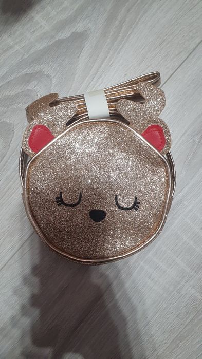 Torebka nowa złota brokatowa