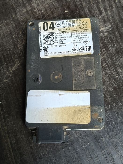Mercedes w205 w213 radar tył a000905.8802 distronic