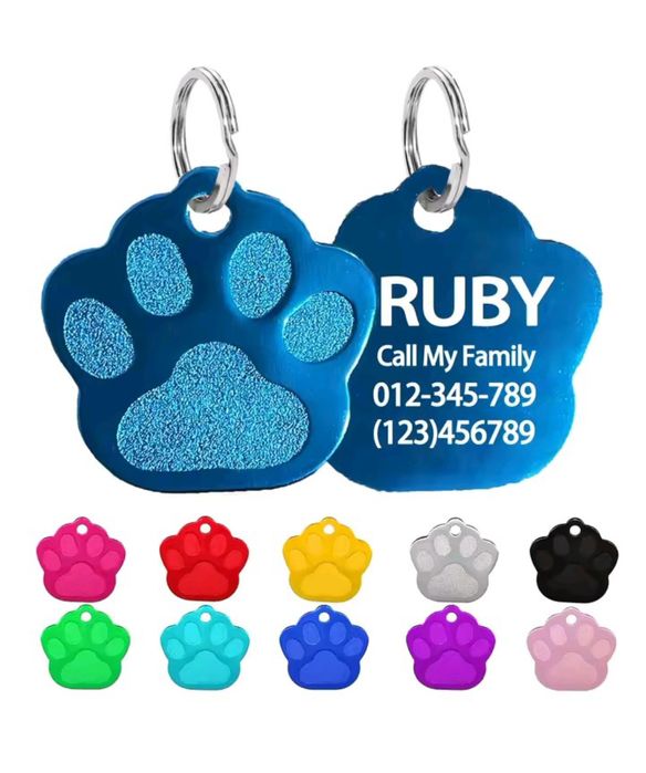 Chapas personalizadas para animais de estimação! várias cores