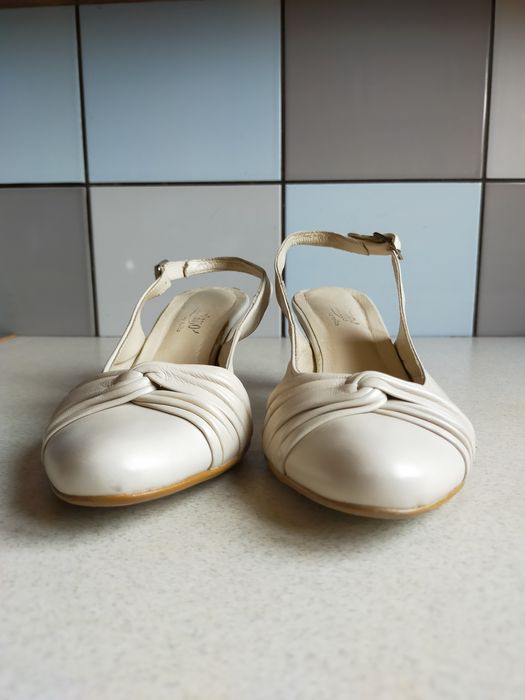 Buty Czółenka szpilk sandałyi Ryłko skórzane jak nowe 36/23 cm