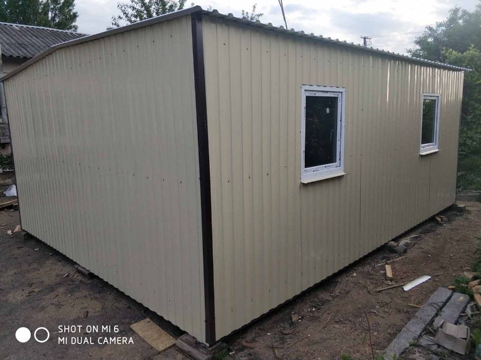 Дачный домик. Деревянный, каркасный  дом. Дача. Офис. 6х4,8м. Монтаж.