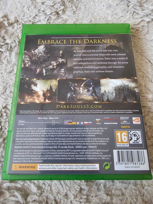 Dark Souls III – Xbox One – bardzo dobry stan