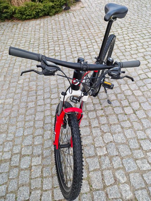 Rower młodzieżowy Unibike Mission 26"/14" czerwono czarny