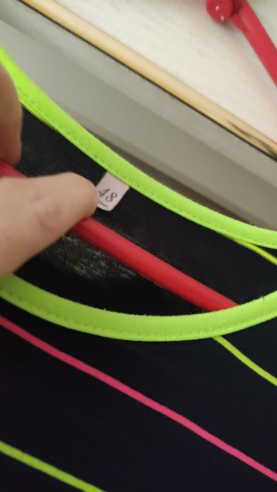 Bawełniana sukienka w paski rozm 44