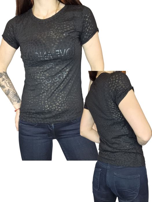 Czarny T-shirt guess rozmiar xs 34