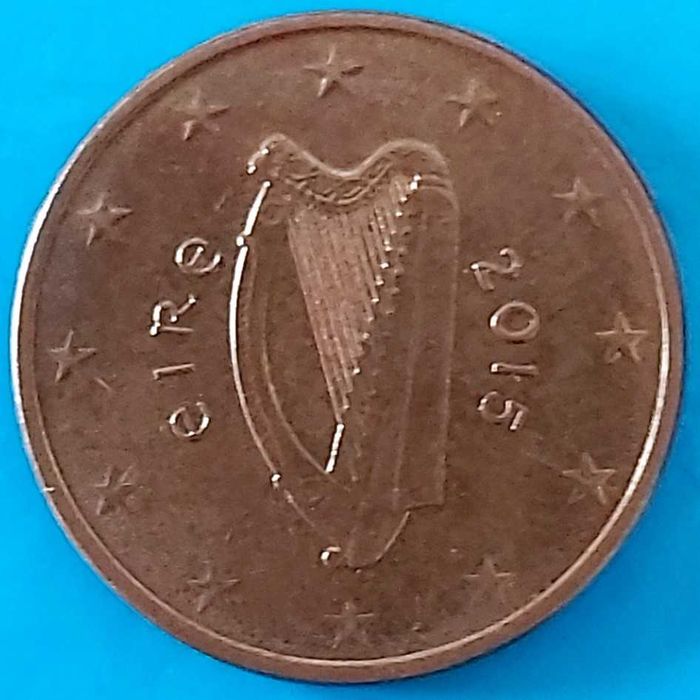 2015 Ireland 5-Cent Coin, Harp