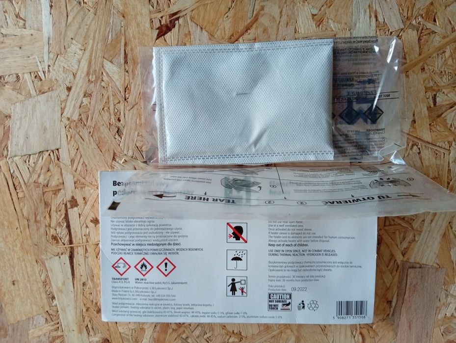 Podgrzewacze chemiczne