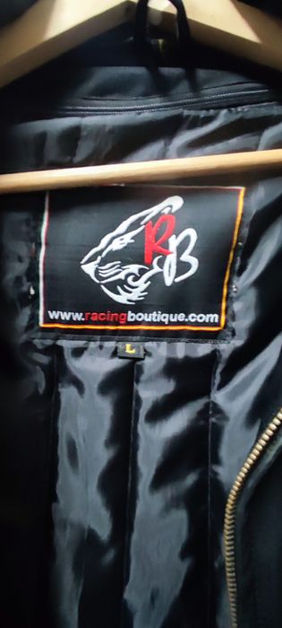 Casaco motard cabedal