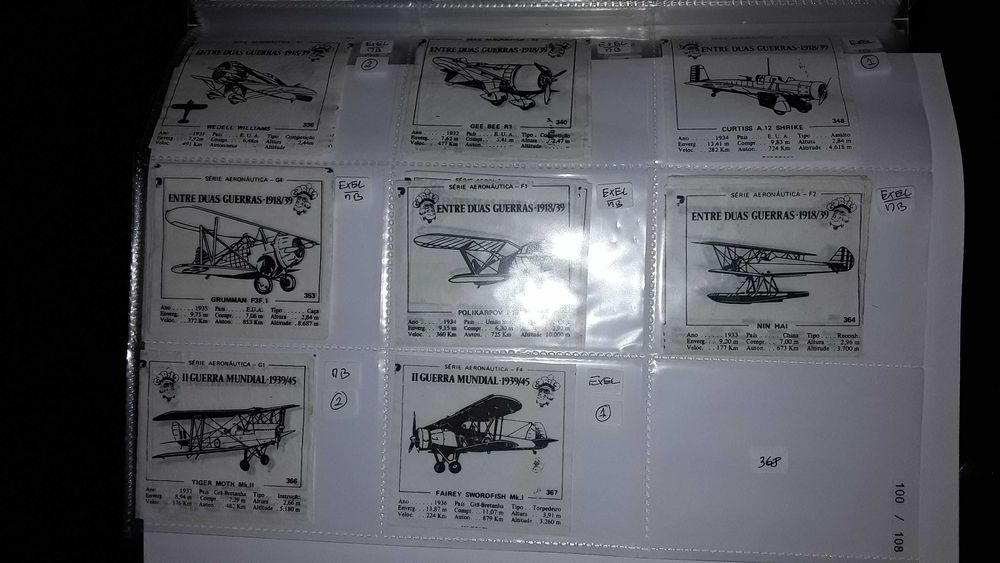 Cromos Série Aeronáutica Gorila (1ª Edição) - Avulso
