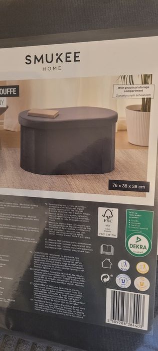 Pufa, siedzisko,welur