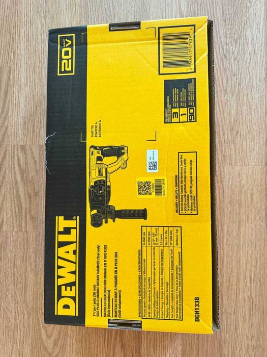 Новий оригінальний безщітковий акумуляторний перфоратор DeWalt DCH133 з США 2025 рік збірки Ударна енергія 2,6 Дж