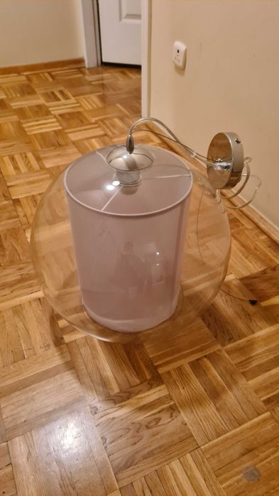 Żyrandol szklany  kula, koło
