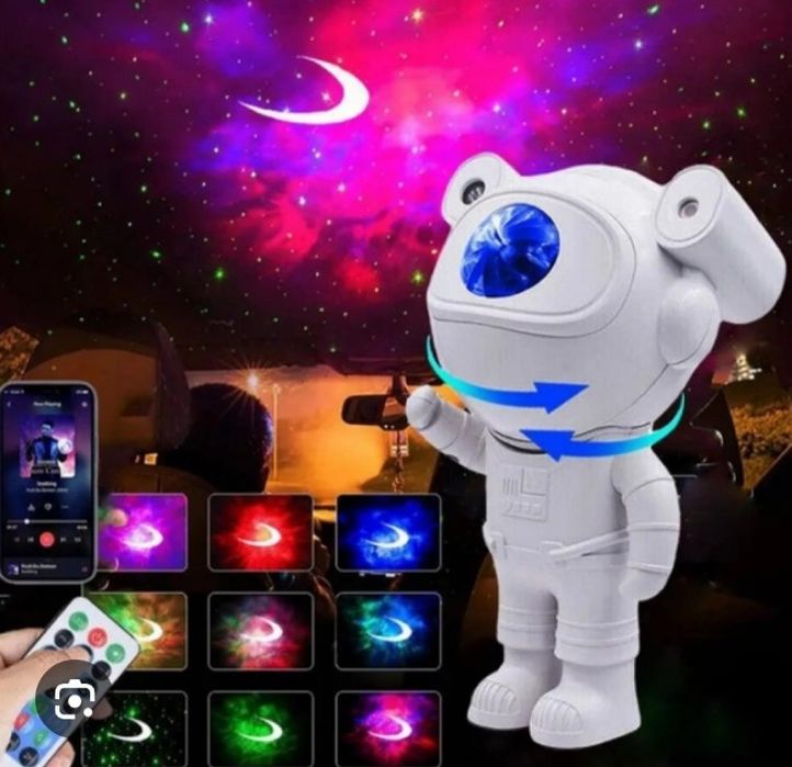 Ночник проектор детский астронавт.нічник дитячий астронавт