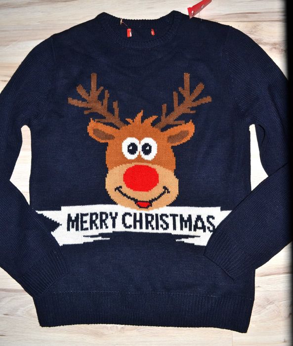 93^ primark Świąteczny sweter Renifer S/M
