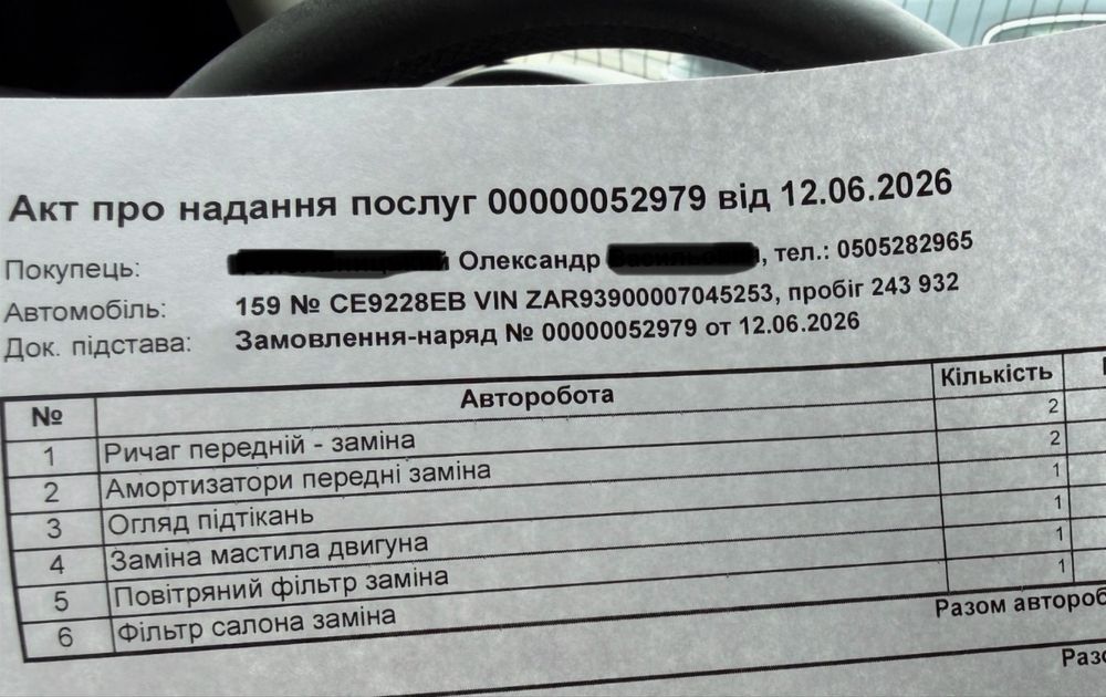 Автомобіль Alfa Romeo 159 1.9D