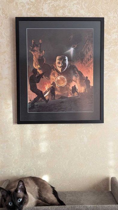 Картина Bitcoin Anonimus Beepl