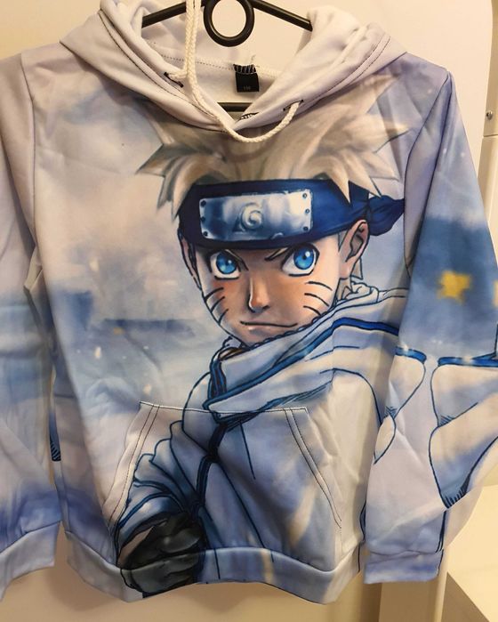 Bluza Naruto Uchiha Dziecięca Kangurka Kaptur Kieszenie Prezent 150