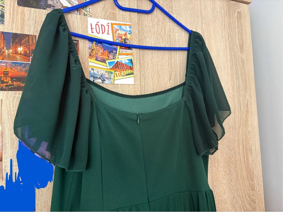 suknia butelkowa zieleń