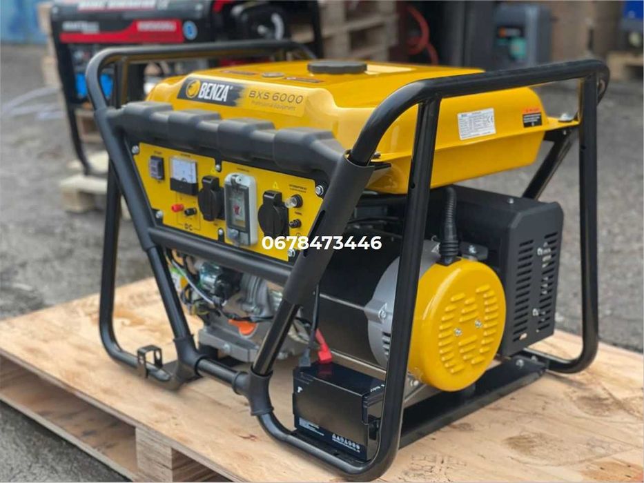 ГЕНЕРАТОР BENZA Bancada BX6000 AVR 6kW 230V Бензин Іспанія ДОСТАВКА