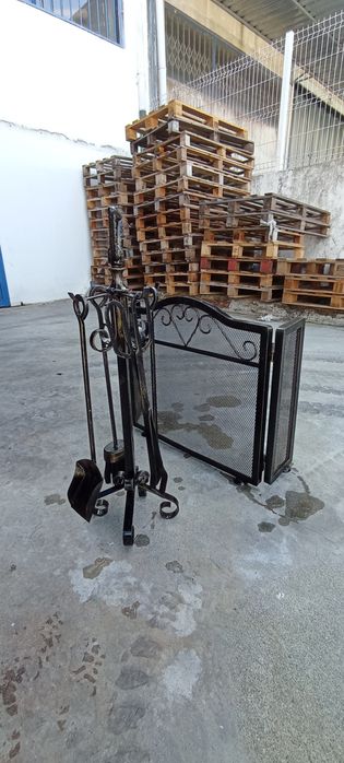 Frente para lareira + assessorios